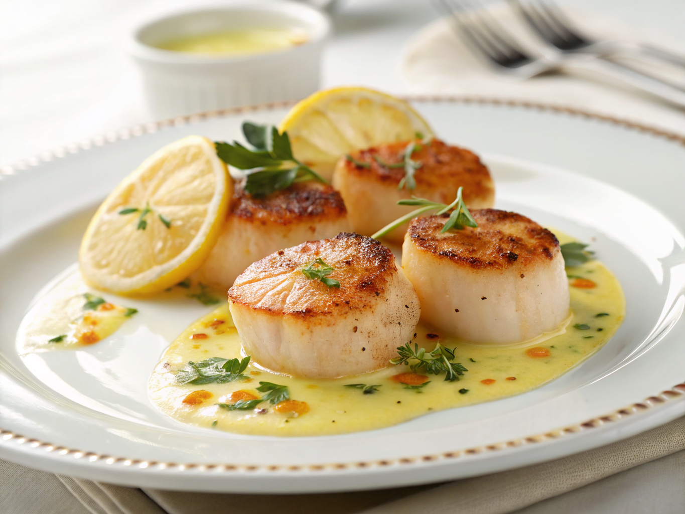 Lemon Butter Scallops | Home Cook Legacy Lemon butter scallops