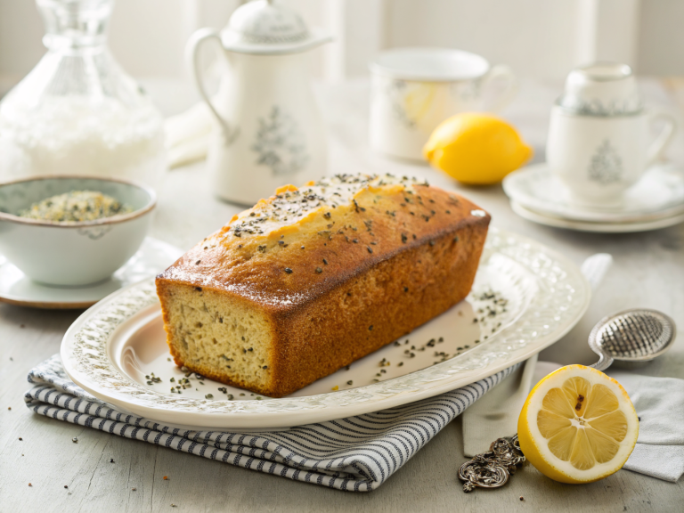 Lemon poppy seed loaf