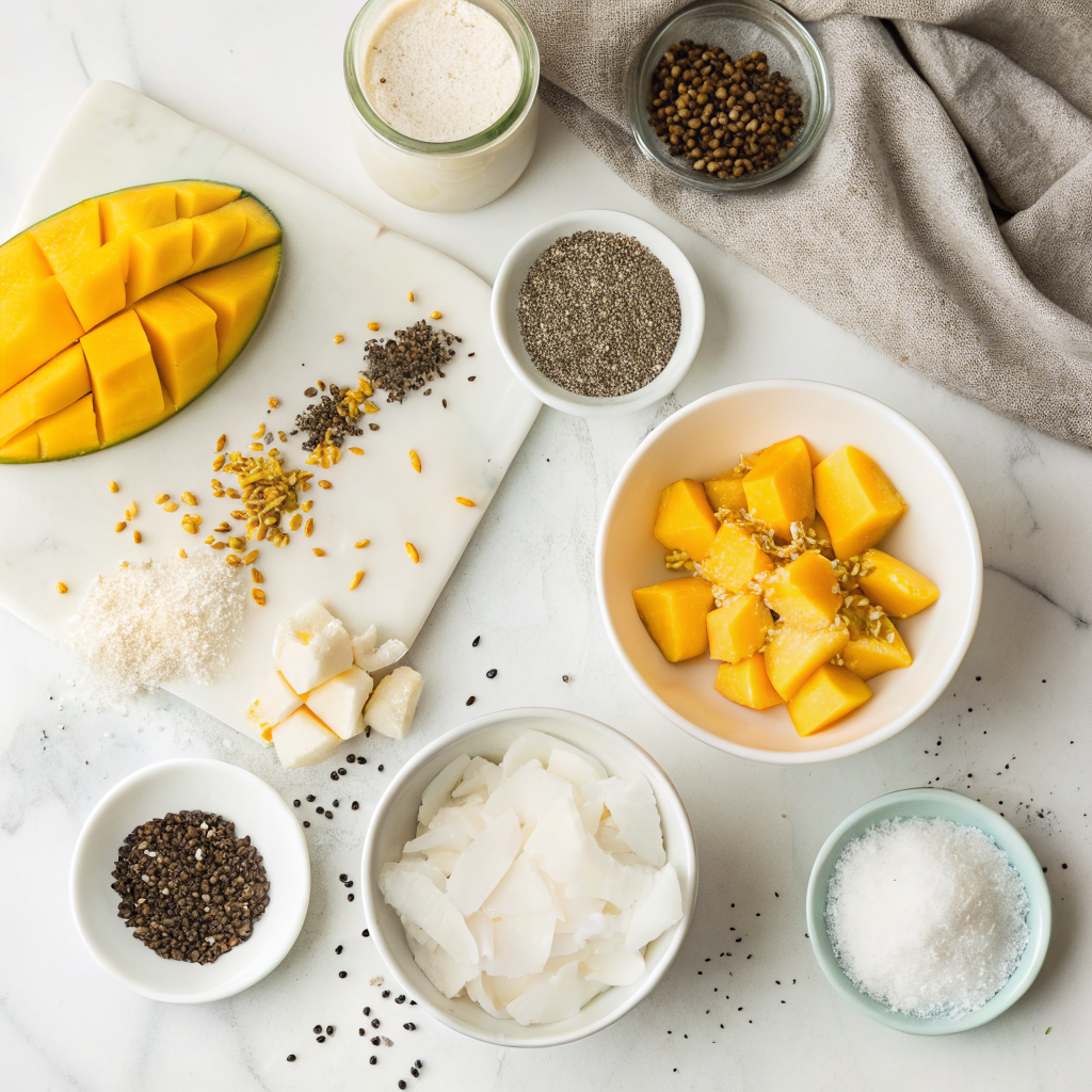 Mango Coconut Chia Pudding | Home Cook Legacy Mango coconut chia pudding