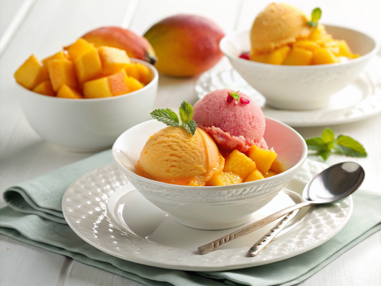 Mango sorbet
