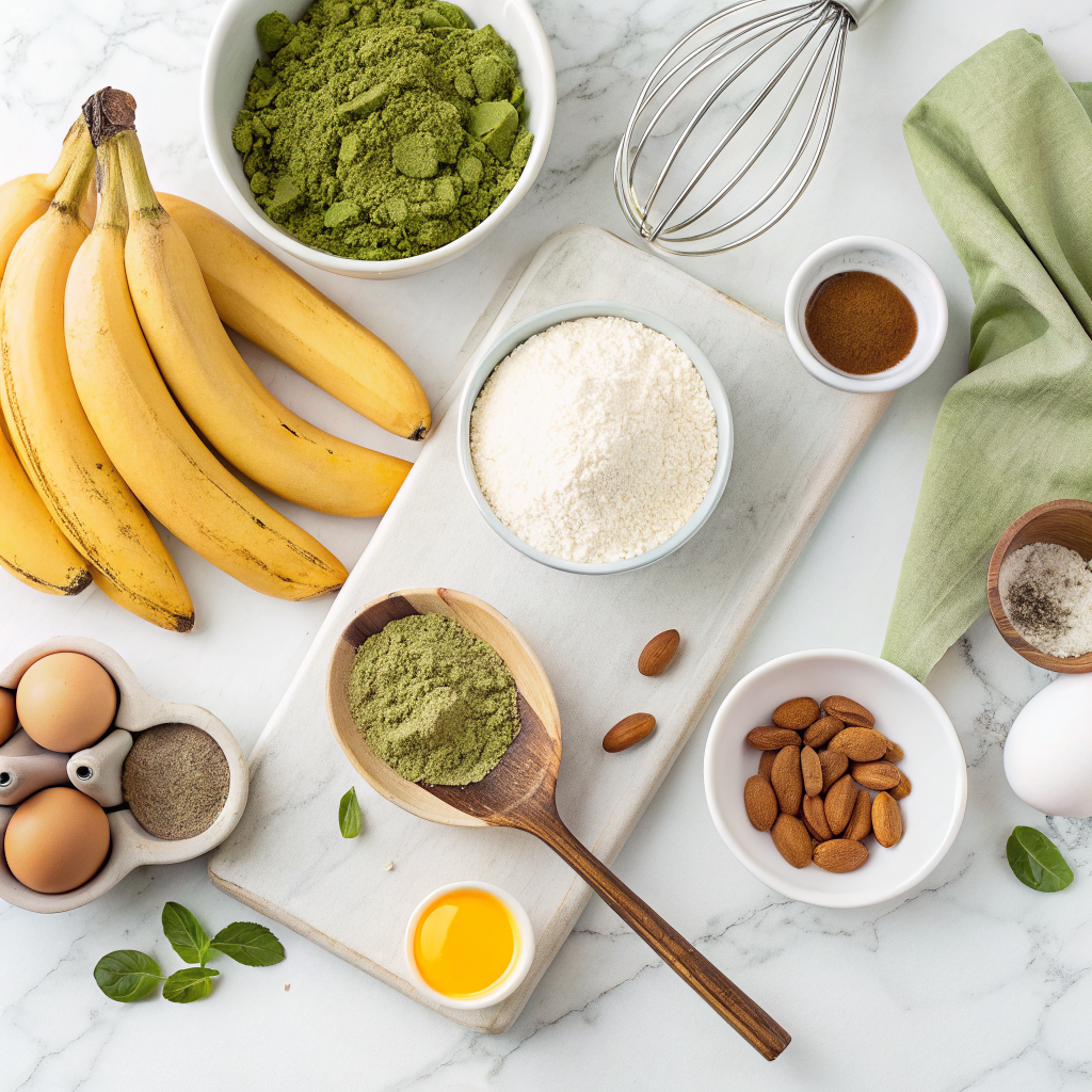 Matcha banana bread gluten free ingredients