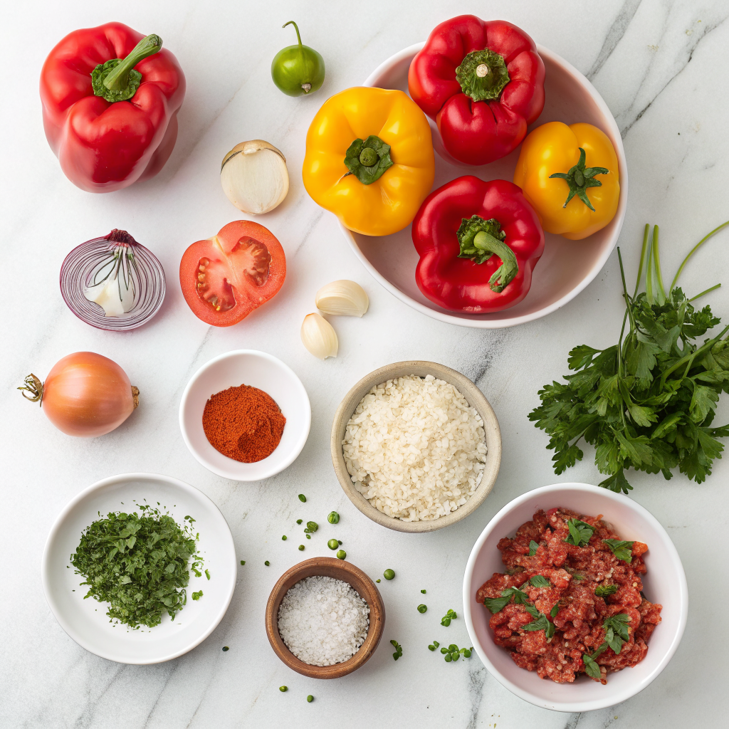 Mediterranean stuffed peppers
