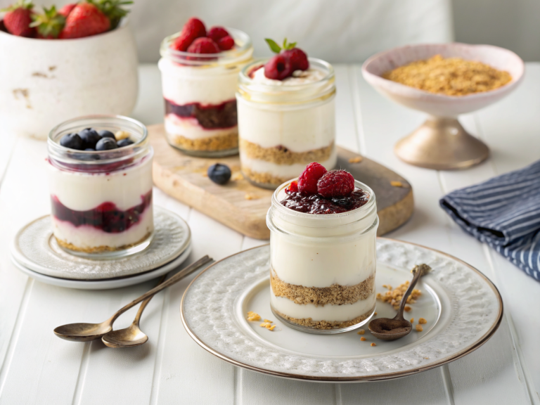 No bake cheesecake jars