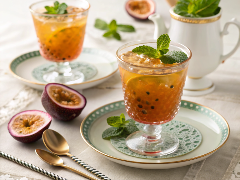 Passion fruit iced tea