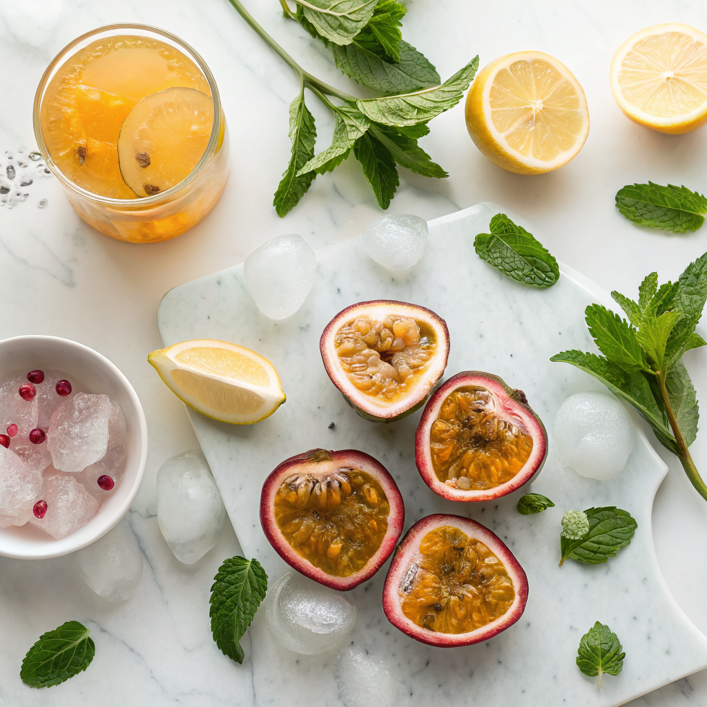 Passion fruit iced tea