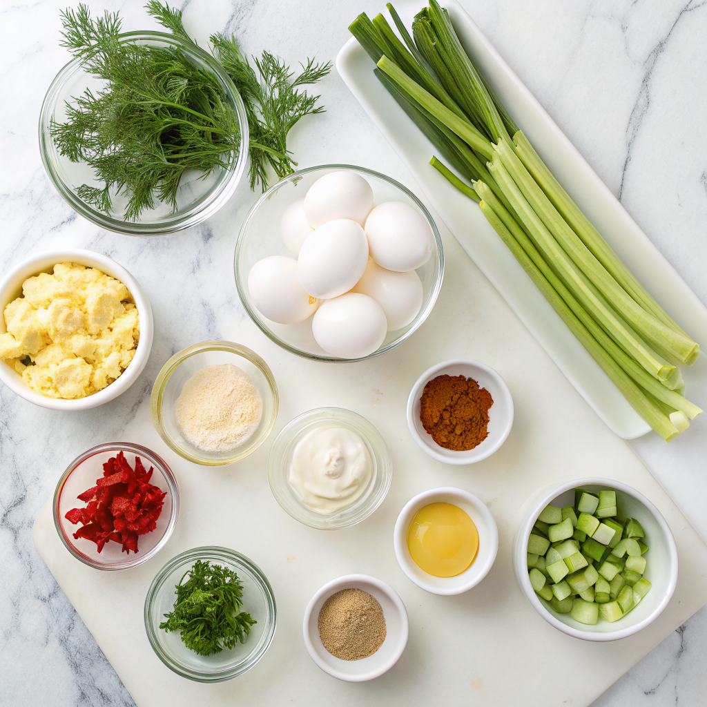Million dollar deviled eggs ingredients