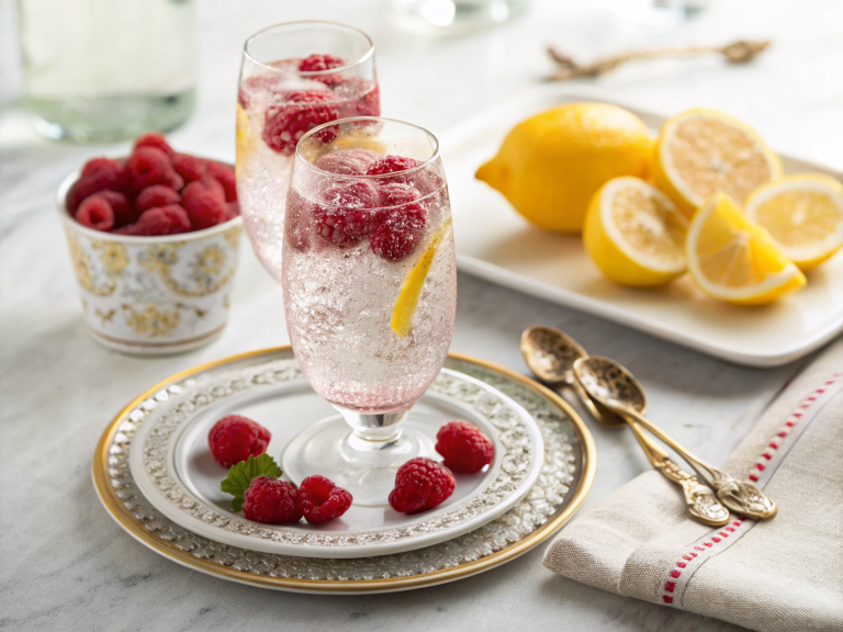 Raspberry lemon sparkling water