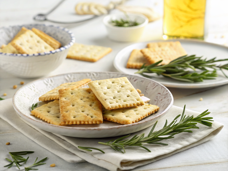 Rosemary parmesan crackers