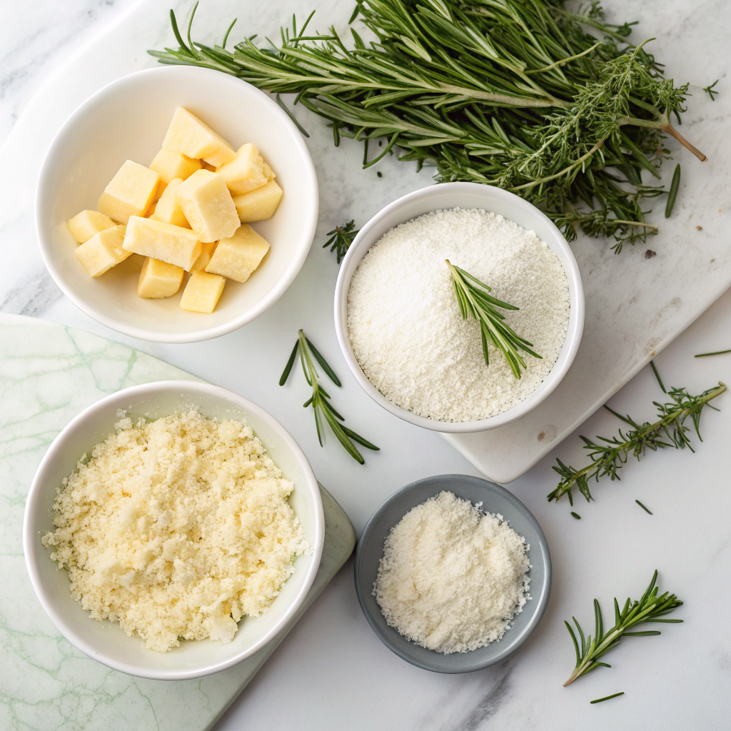 Rosemary parmesan crackers