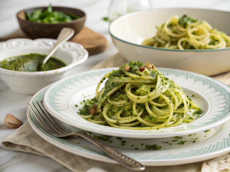 Sibo zucchini noodles with pesto recipe
