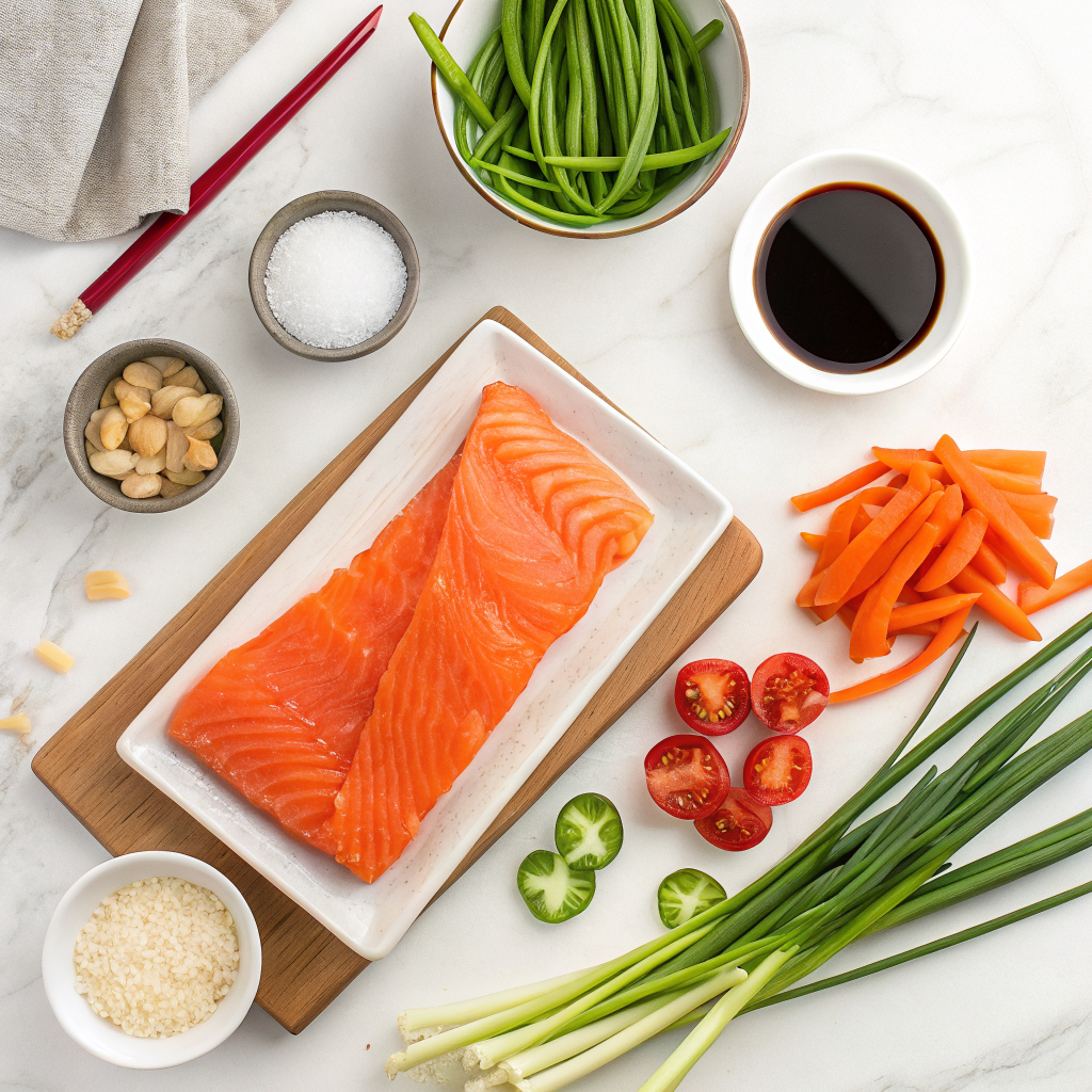 Salmon teriyaki bowl