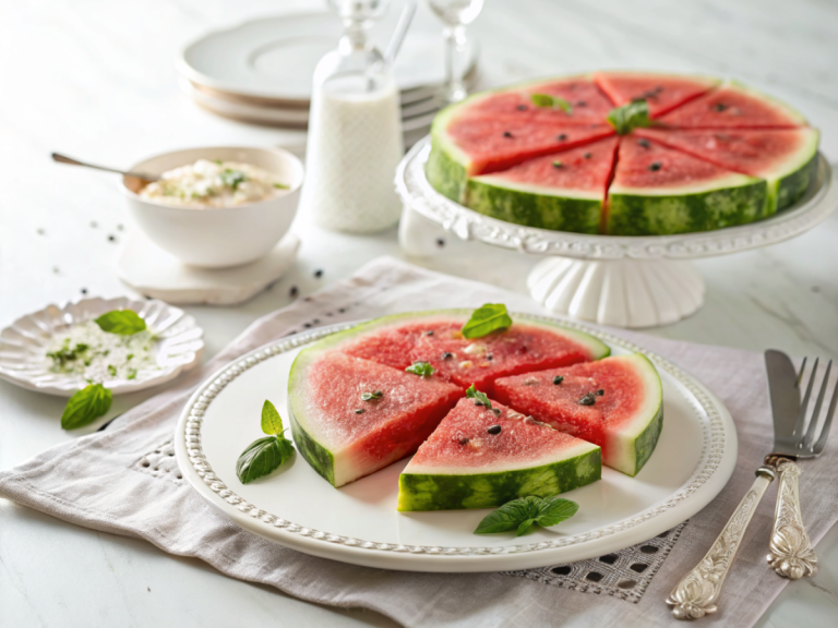 Watermelon pizza recipe