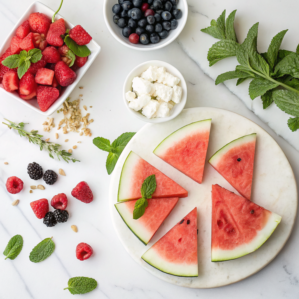 Watermelon Pizza Recipe: 5 Easy Tips For The Best Results | Home Cook Legacy Watermelon pizza ingredients