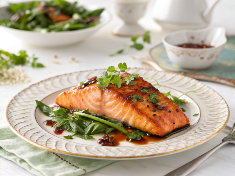 Soy glazed salmon air fryer recipe