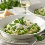 Spring Pea Risotto With Parmesan Recipe | Home Cook Legacy Spring pea risotto parmesan