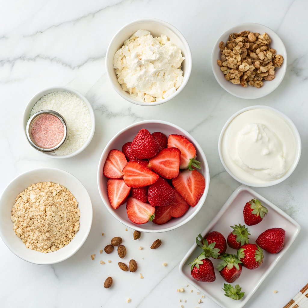 Strawberry cheesecake overnight oats