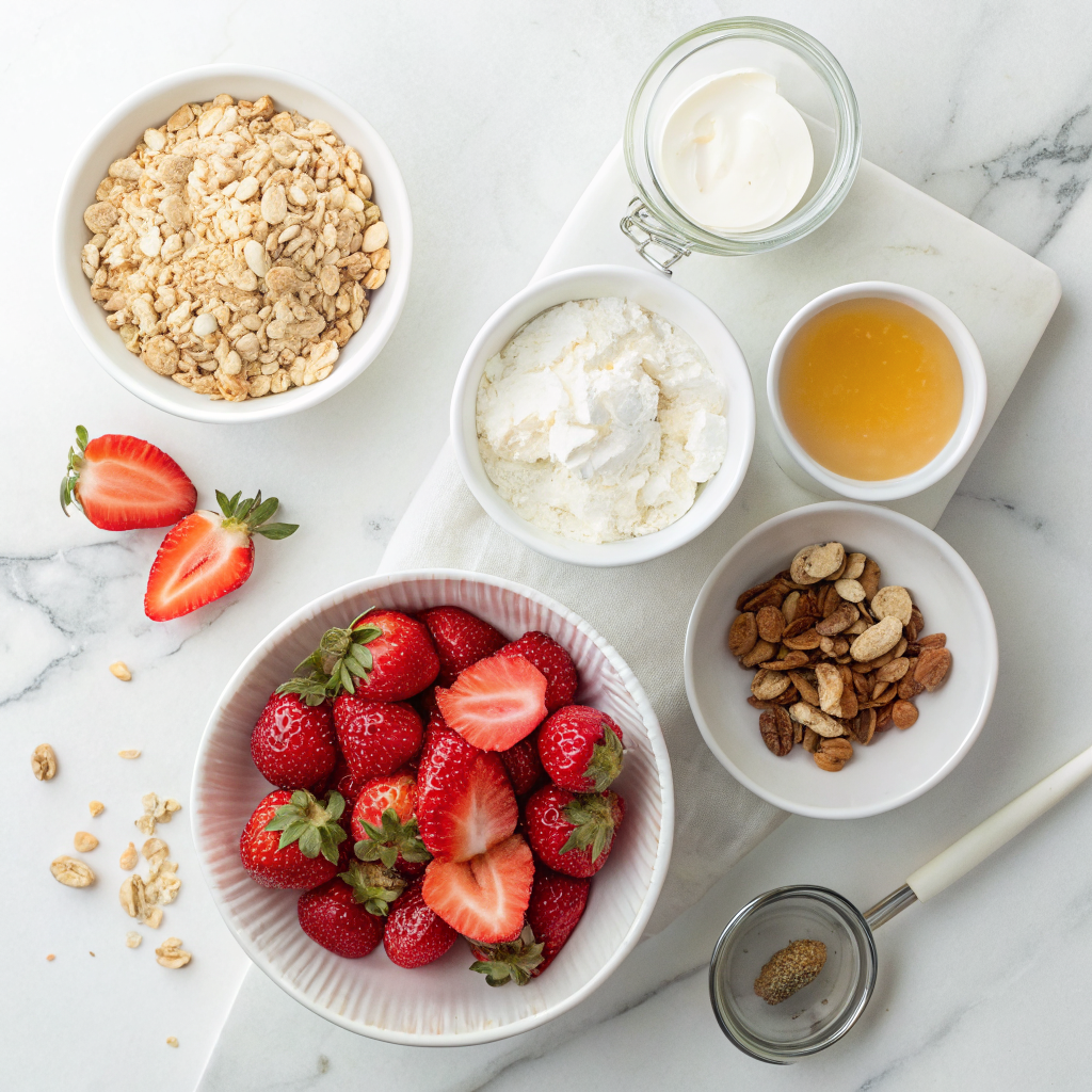 Strawberry cheesecake overnight oats