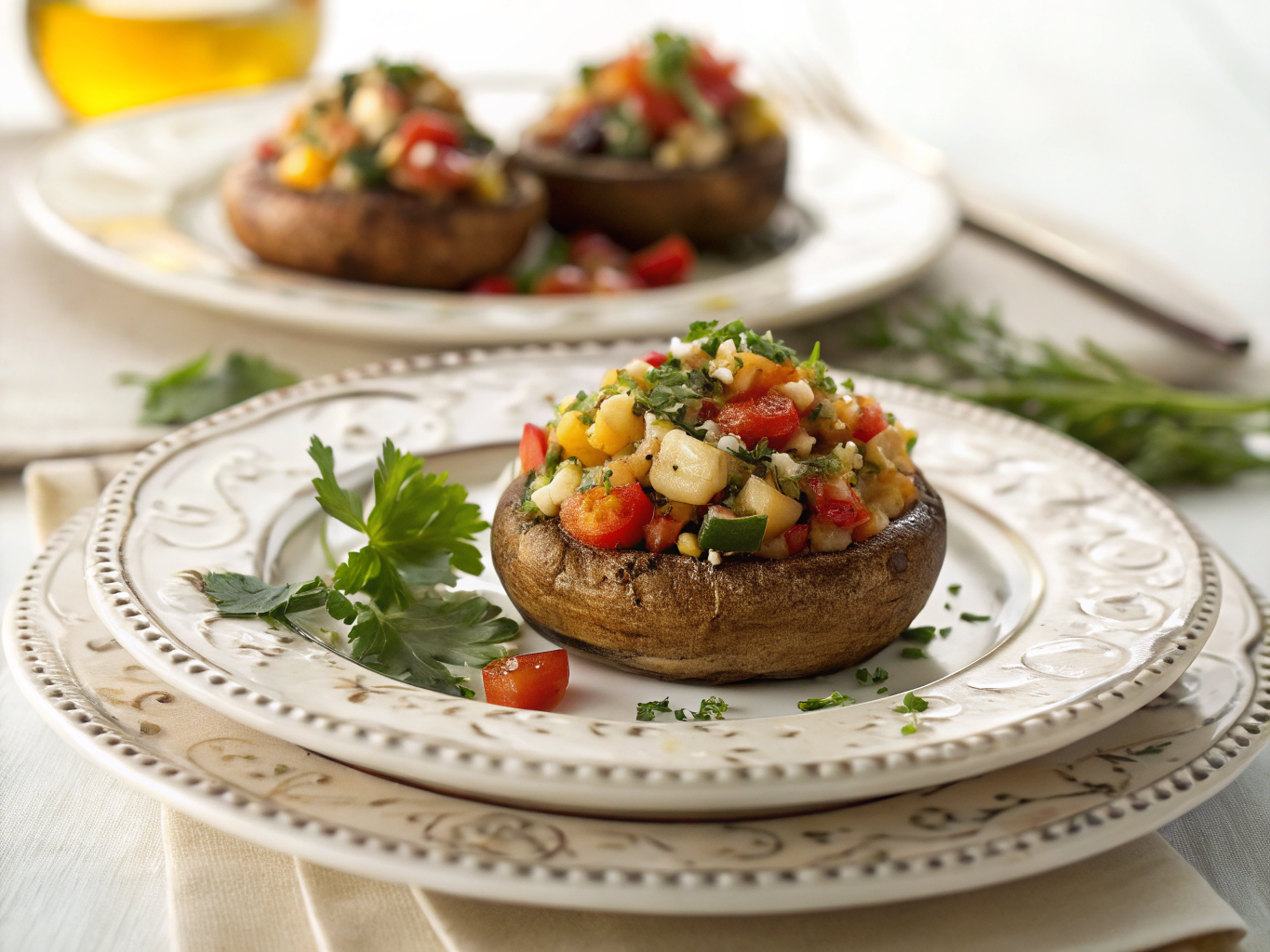 Stuffed Portobello Mushrooms | Home Cook Legacy Stuffed portobello mushrooms