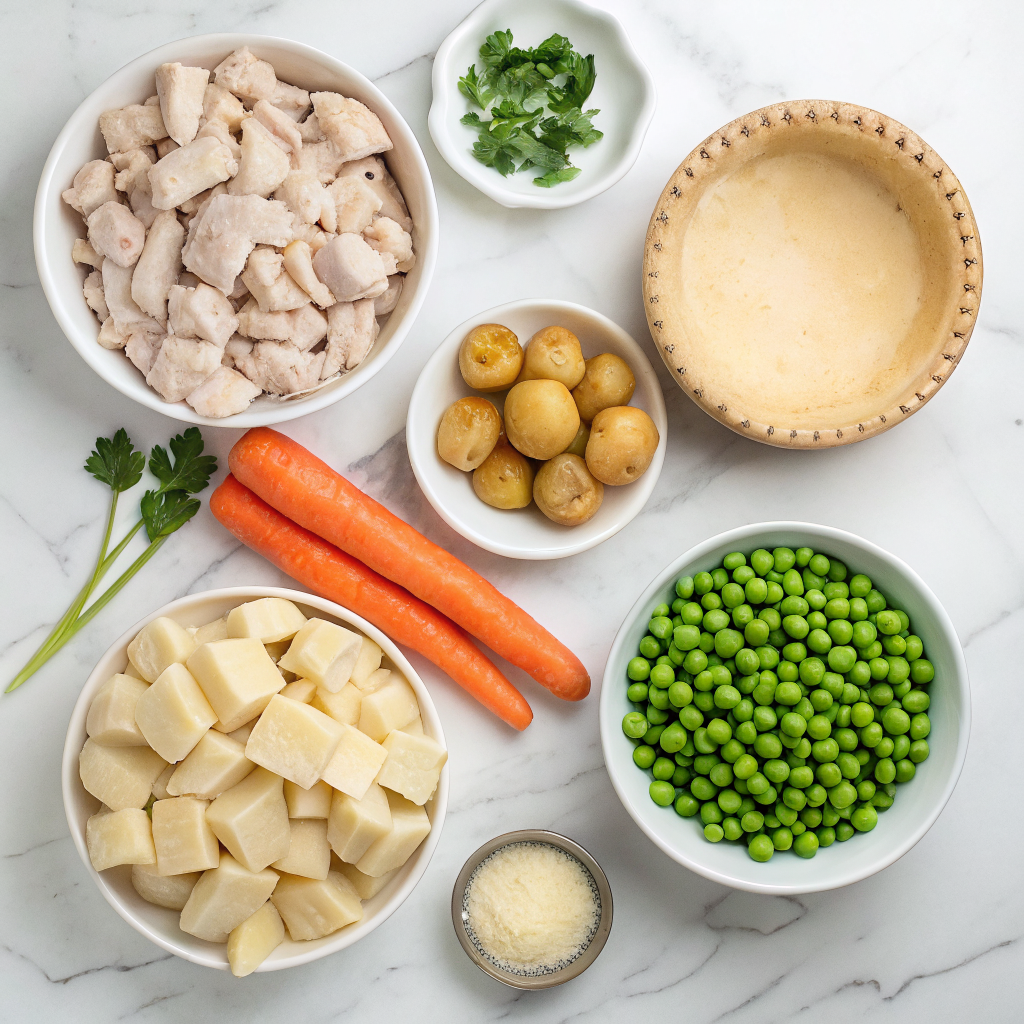 Chicken pot pie ingredients