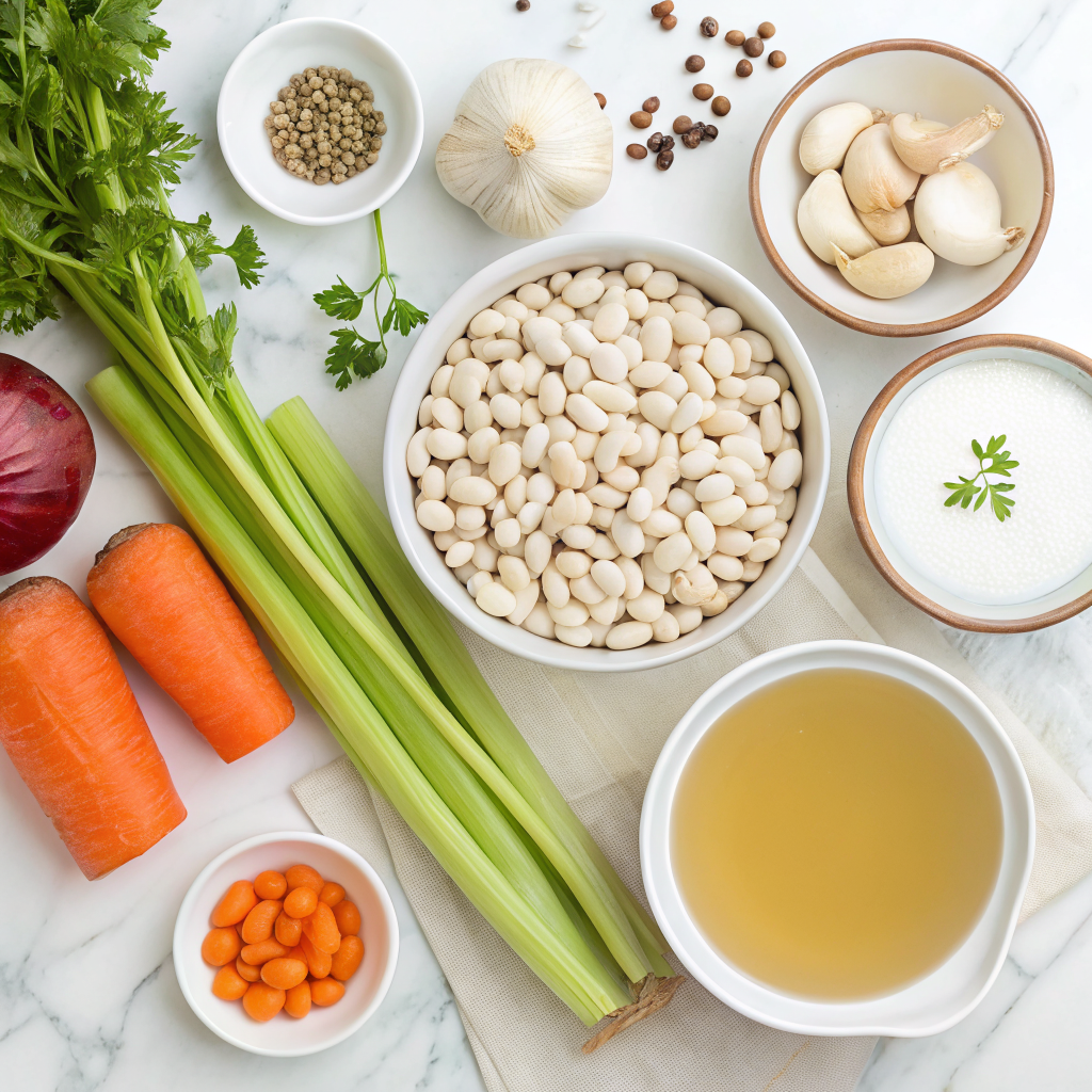 White bean soup ingredients