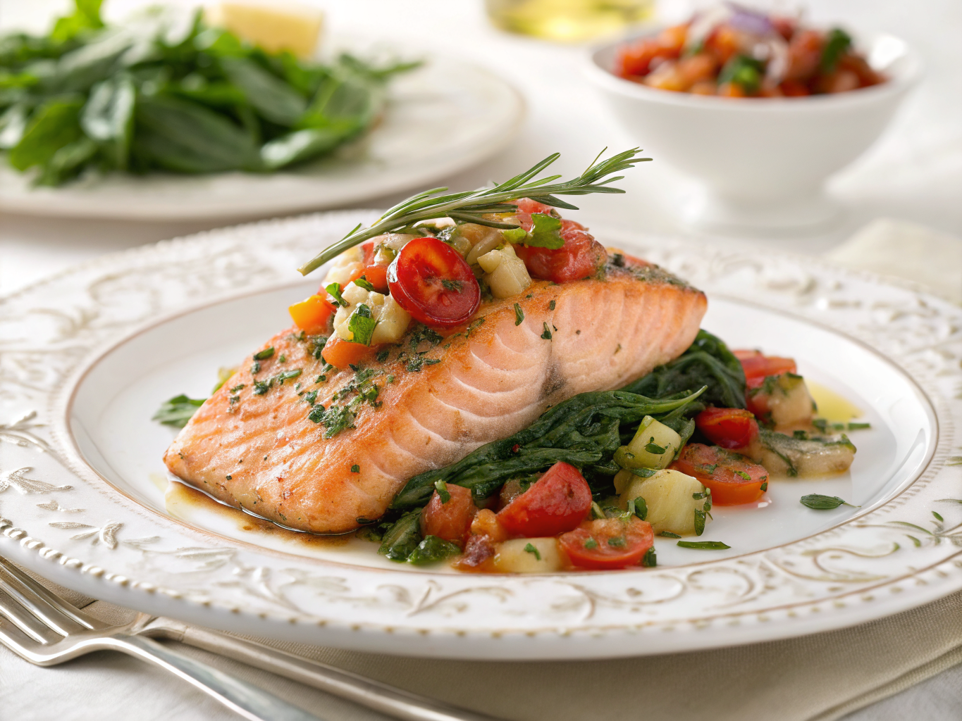 Tuscan salmon