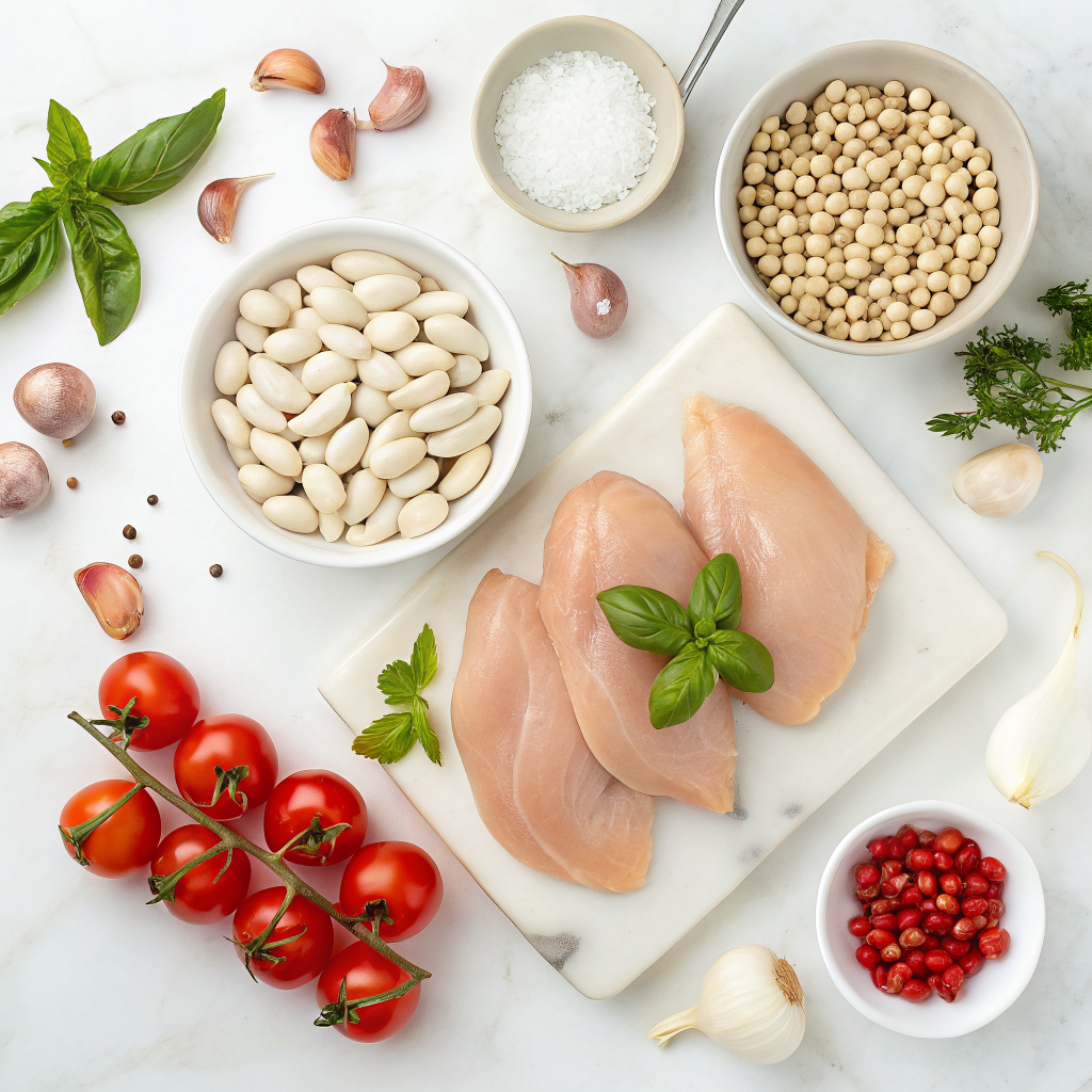 Tuscan white bean chicken