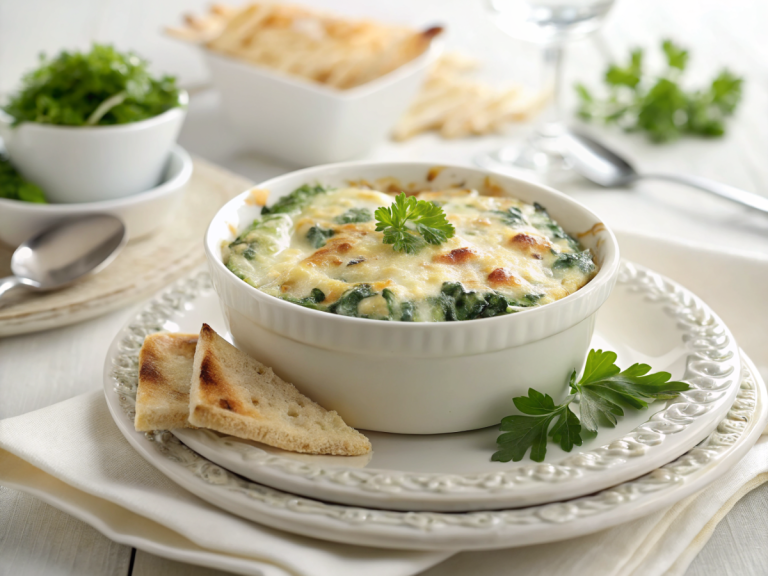 Creamy baked spinach artichoke dip recipe