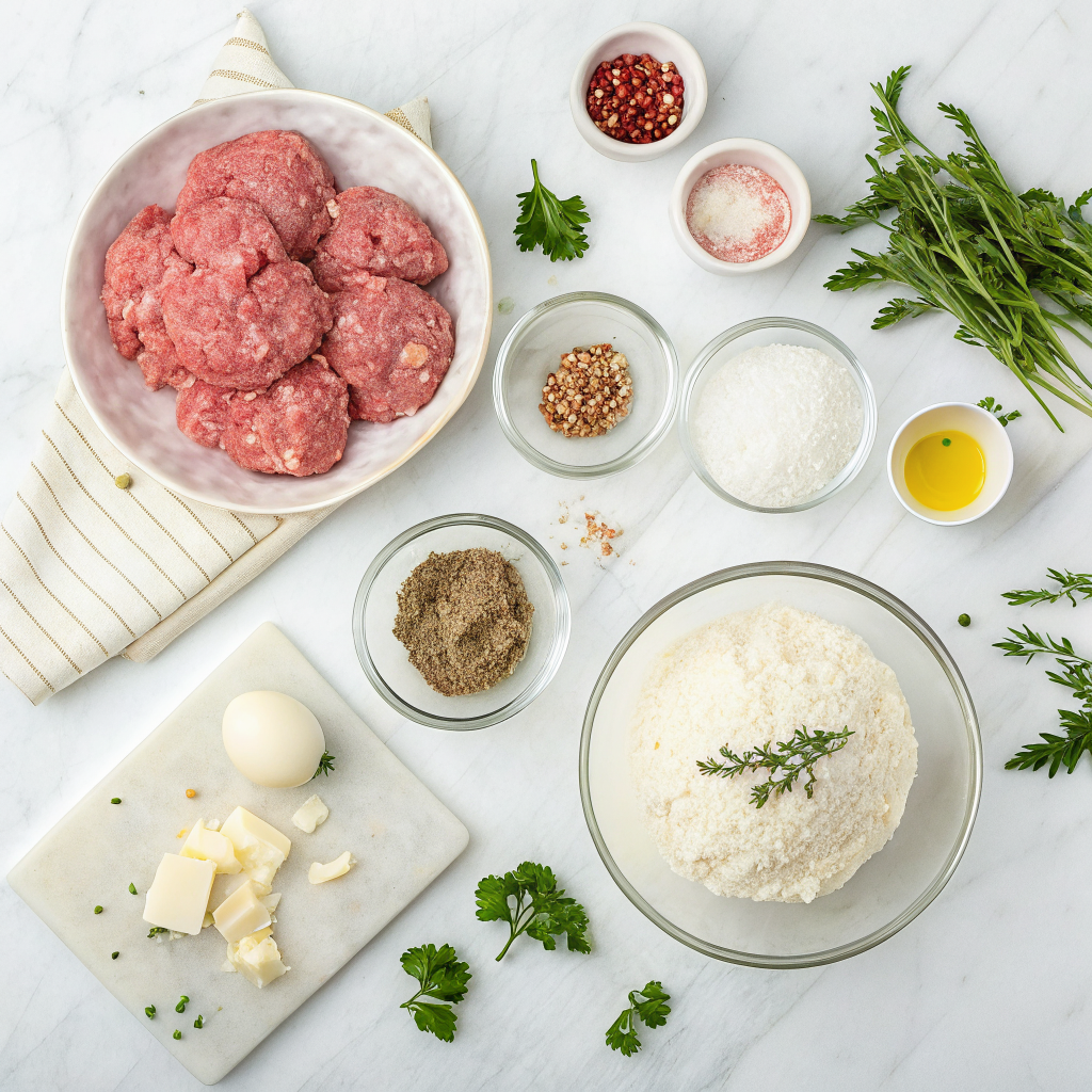 Turkey ricotta meatballs ingredients