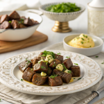 Garlic butter steak bites