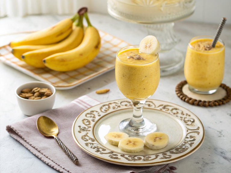 Zero waste banana peel smoothie recipe