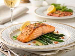 Air fryer salmon fillet recipe