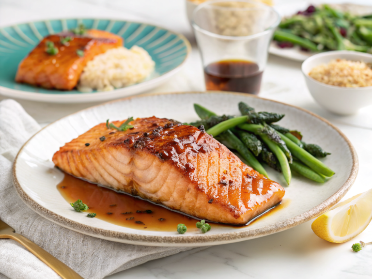Air fryer salmon soy sauce honey recipe