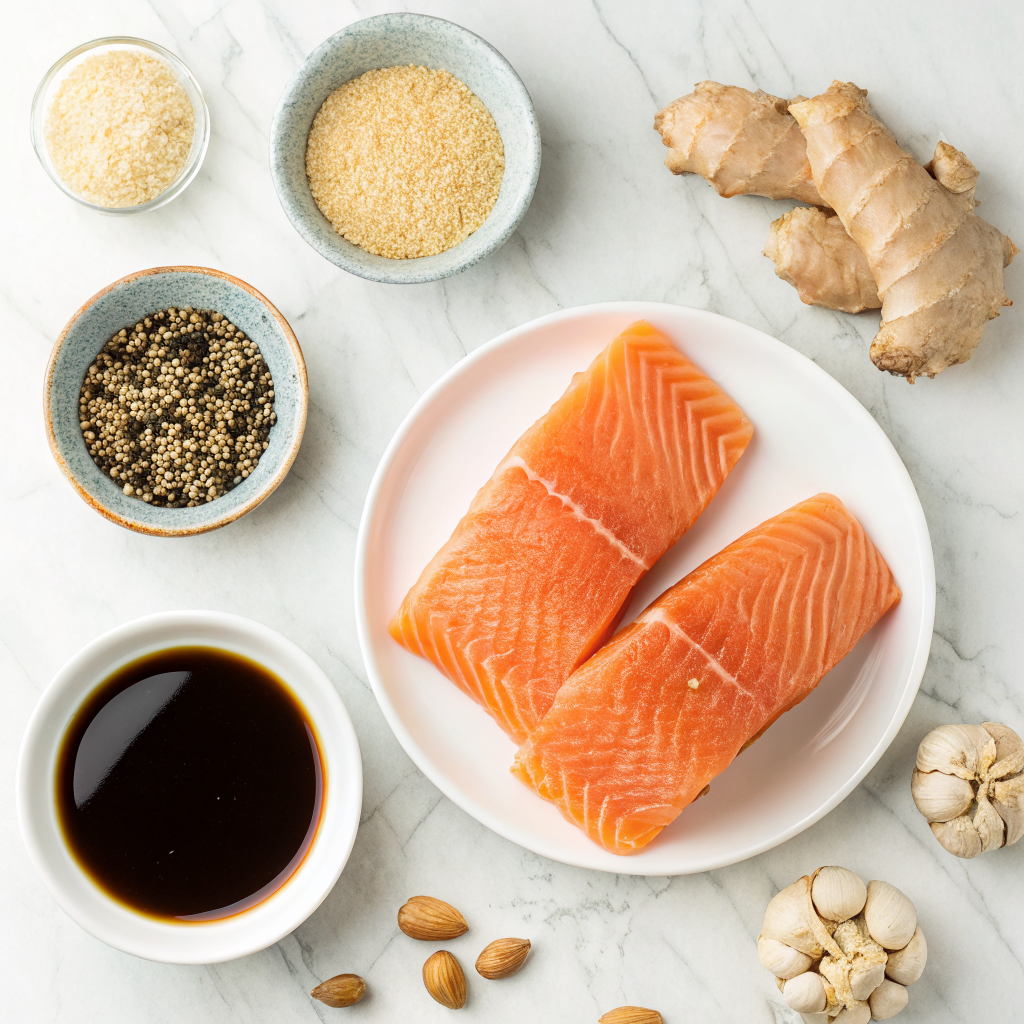 Air Fryer Salmon Soy Sauce Honey Recipe | Home Cook Legacy Air fryer salmon soy sauce honey ingredients
