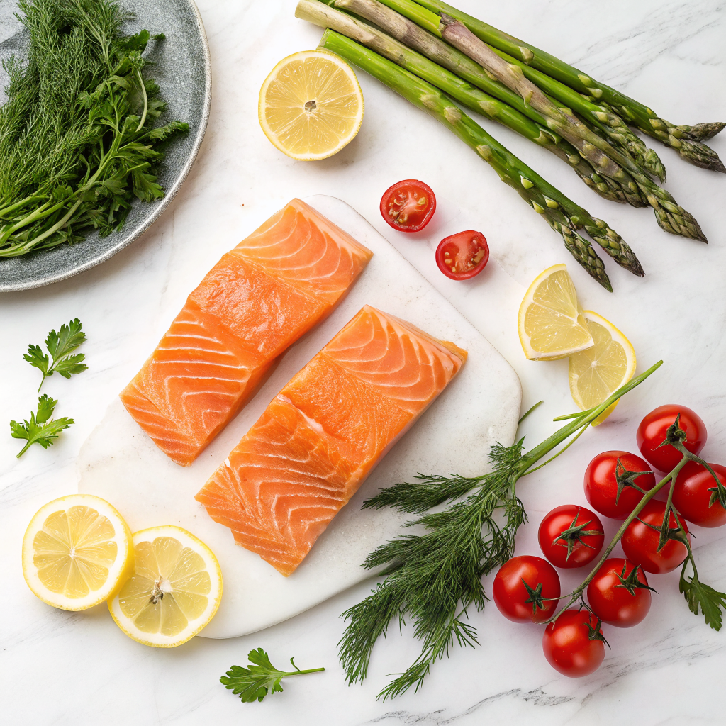 Air fryer salmon ingredients