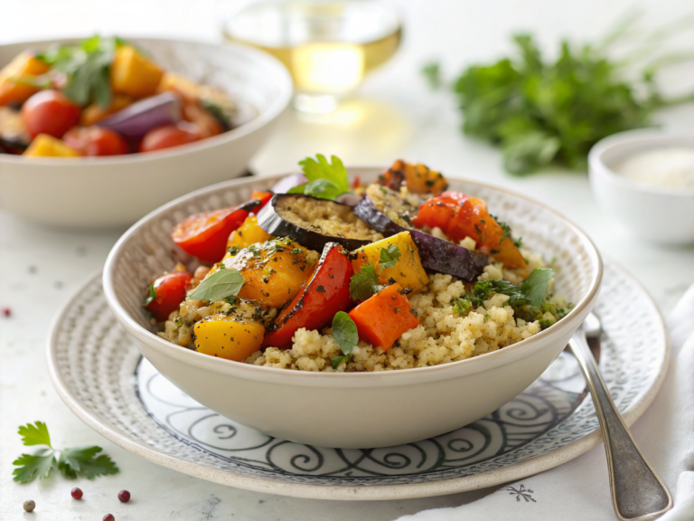 Anti-inflammatory quinoa bowl with roasted veggies recipe