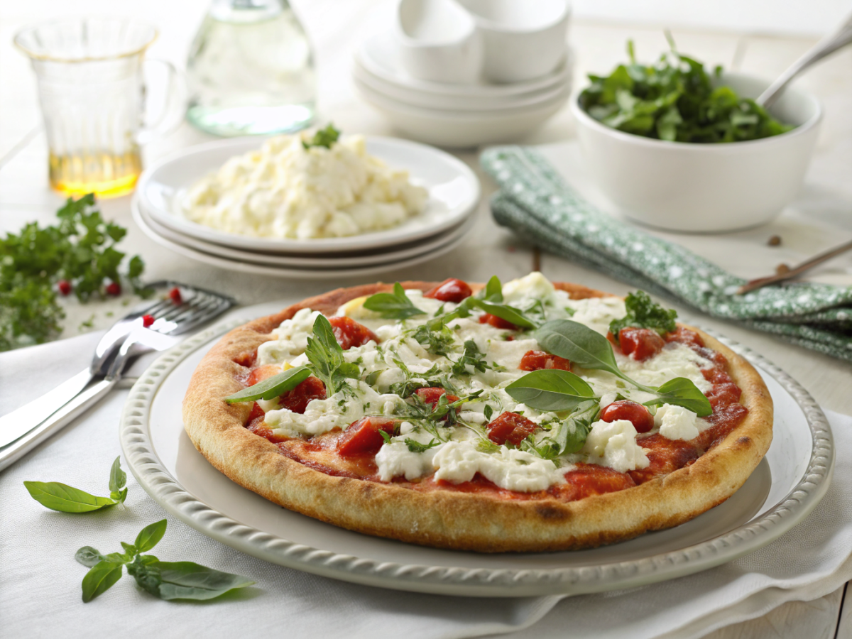 Cottage cheese pizza with herbs everyone will ask you to make again