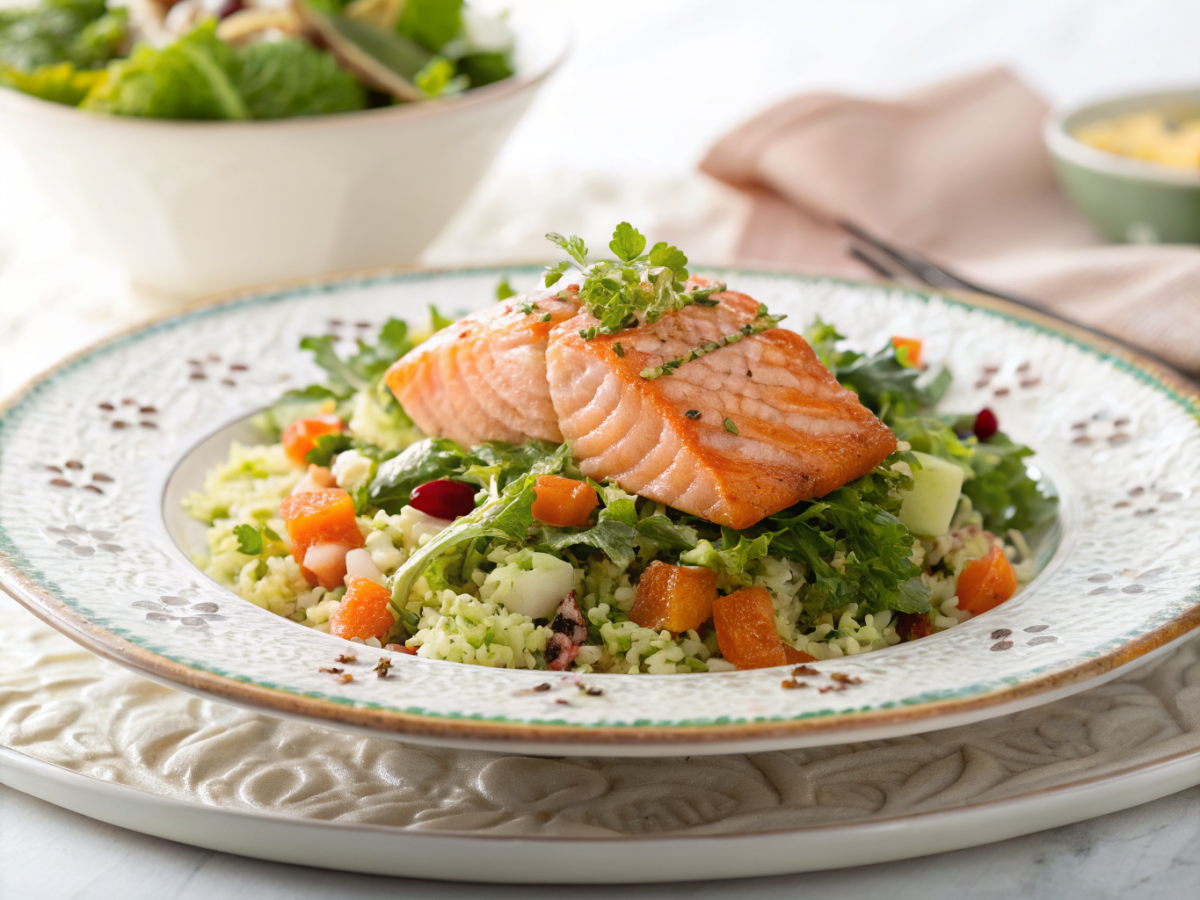 Crispy rice salmon salad everyone will ask you to make again
