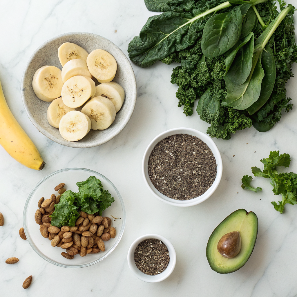 Gut health smoothie ingredients