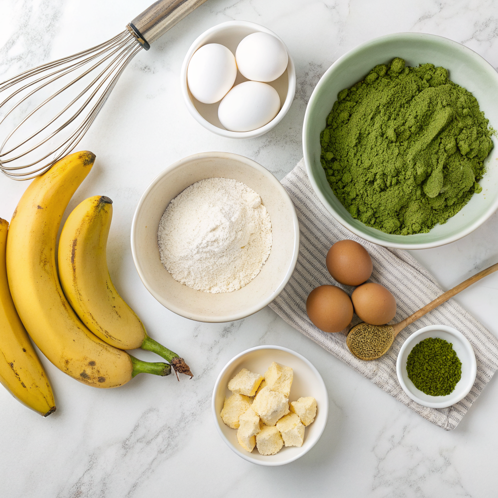 Matcha banana bread gluten free ingredients