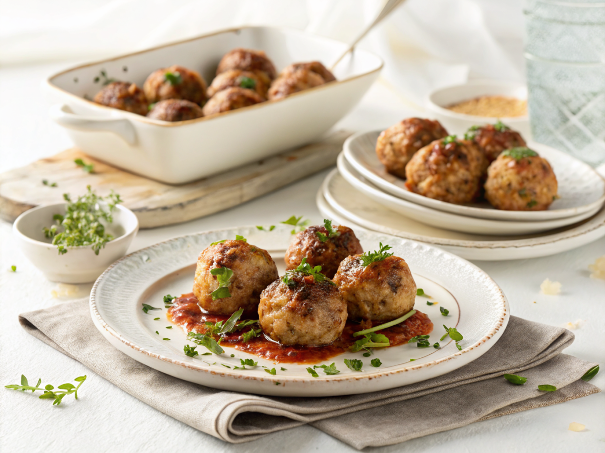 High protein meal prep turkey meatballs for easy meal prep
