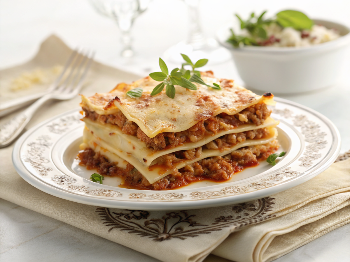 Simple dumpling lasagna using wonton wrappers