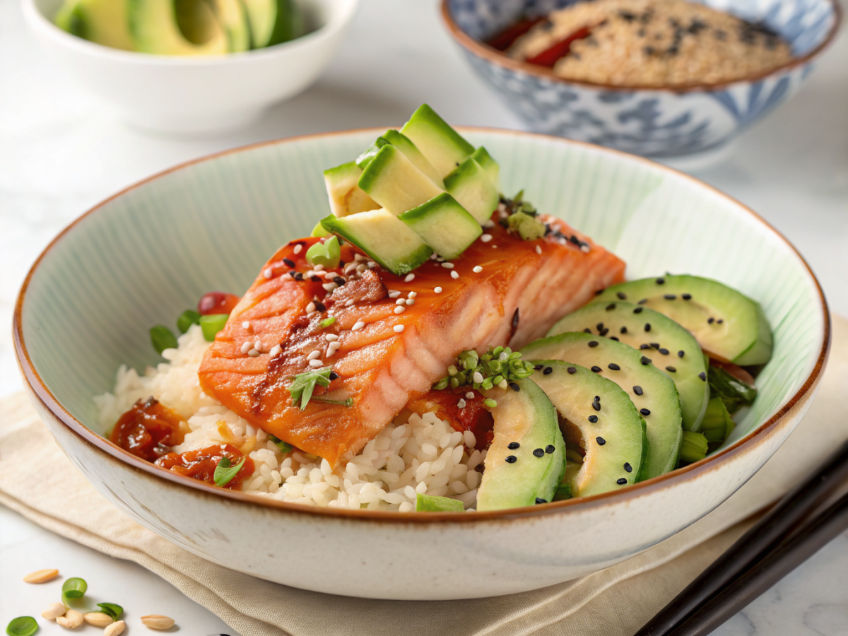 Spicy salmon crispy rice bowl everyone will ask you to make again