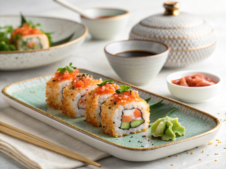 Spicy salmon crispy rice sushi recipe