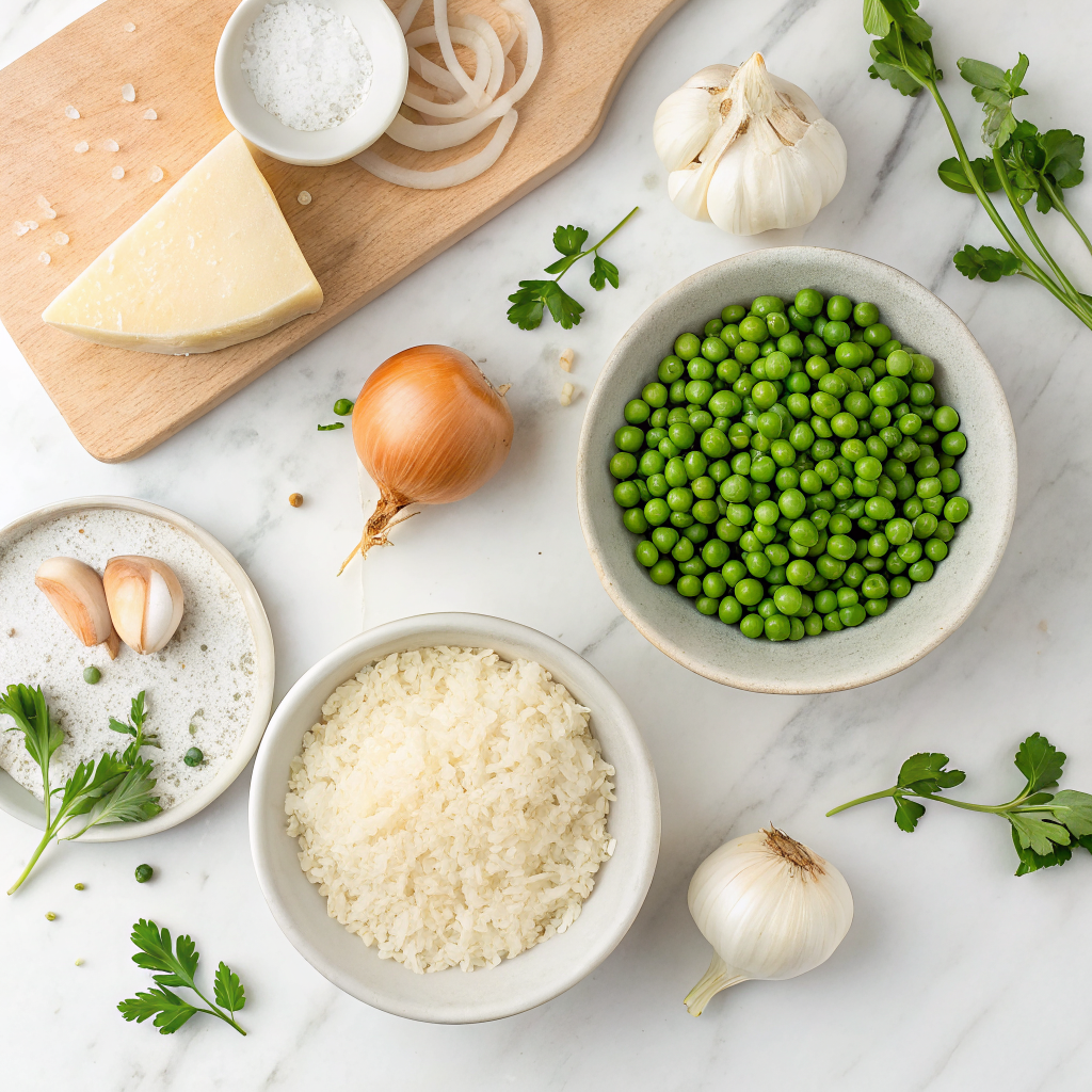Spring Pea Risotto With Parmesan Recipe: 5 Easy Tips For The Best Results | Home Cook Legacy Spring pea risotto with parmesan ingredients