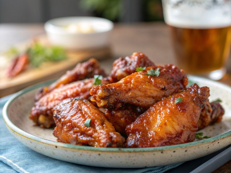 Air fryer honey sriracha chicken wings