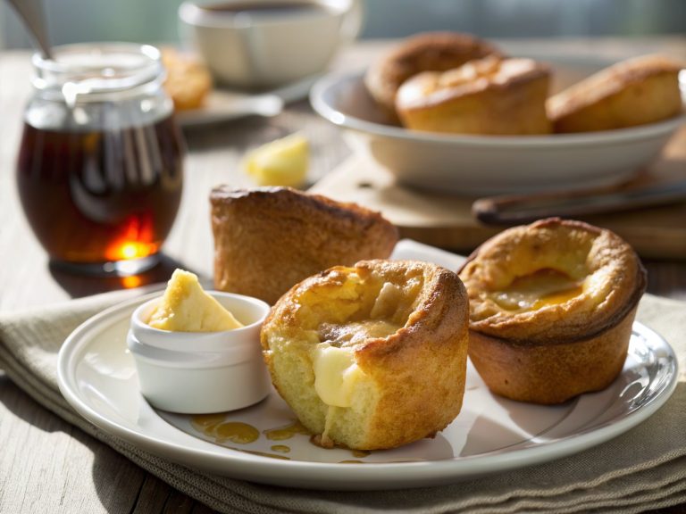 Buttery honey popovers