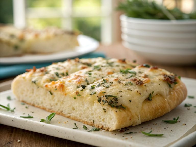 Cheesy herb focaccia bread