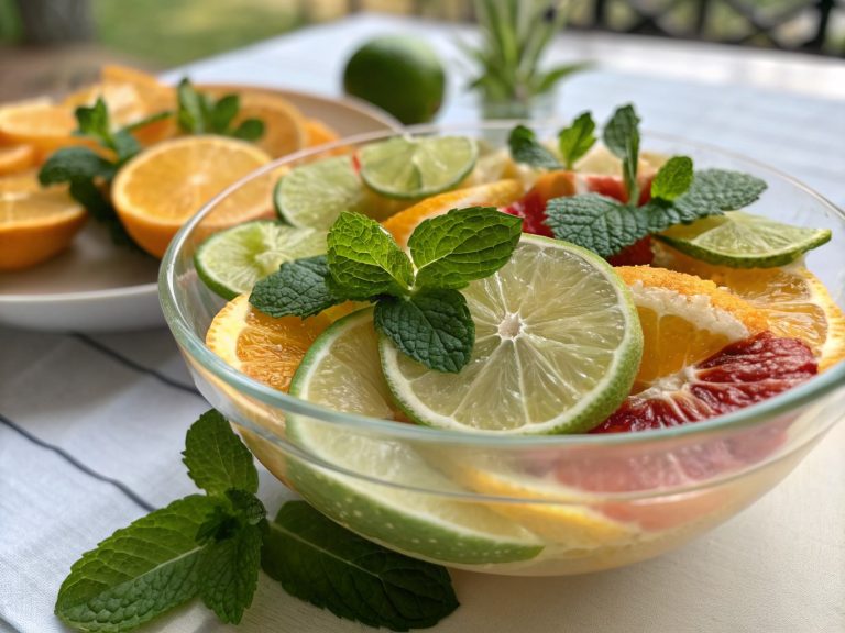 Citrus mint green detox elixir