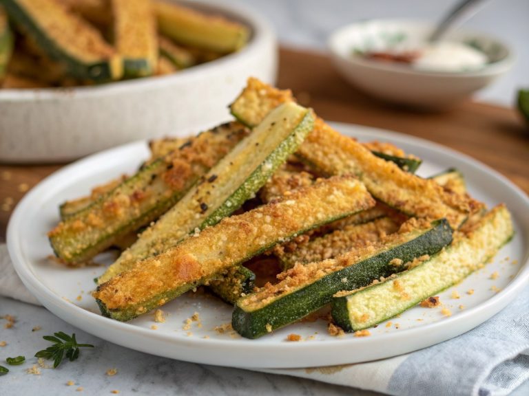 Crispy air fryer zucchini fries