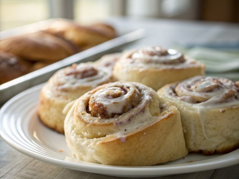 Fluffy cardamom cinnamon rolls